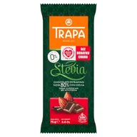 Czekolada - DLA SŁODKICH Czekolada gorzka 80% ze stewią 75 g Trapa - miniaturka - grafika 1