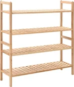 Szafki na buty - vidaXL Stojak na buty z litego drewna orzechowego 69x26x81 cm - Stojak na buty - Półki na buty - Stojak na buty - Stojak na buty - miniaturka - grafika 1