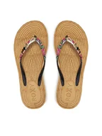 Klapki i japonki damskie - Roxy Japonki ARJL101004 Czarny - miniaturka - grafika 1