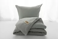 Pościel - Pościel 160x200 muślinowa ciemnozielona Matex - miniaturka - grafika 1