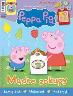Świnka Peppa magazyn 2/2018 Mądre zakupy + skarbonka Peppy - Czasopisma - miniaturka - grafika 1