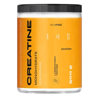 ECOMAX Creatine Monohydrate 500g puszka - Kreatyna - miniaturka - grafika 1