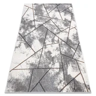 Dywany - Dywan NOBLE nowoczesny 1518 67 Przecierany, geometryczny - Strukturalny, dwa poziomy runa krem / szary 140x190 cm - miniaturka - grafika 1