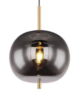 Lampy sufitowe - Globo Blacky 15345H1MM lampa wisząca zwis 1x60W E27 dymiona/mosiądz - miniaturka - grafika 1