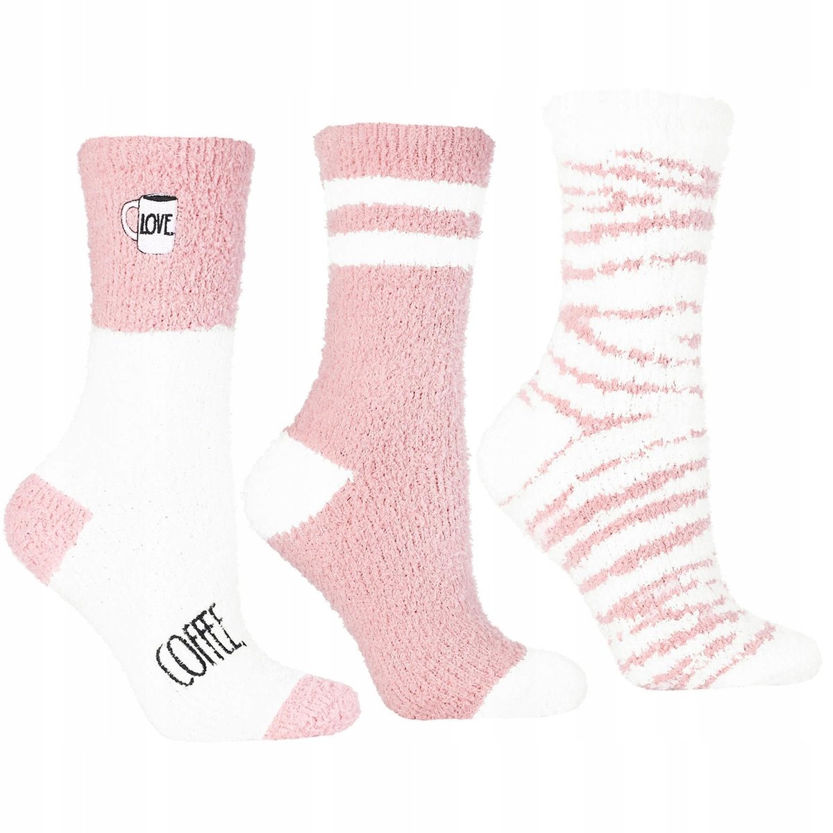 3X Skarpetki Damskie Długie Miękkie Skarpety Ciepła Dzianina Moraj 35-38