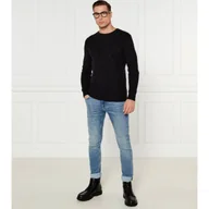 Swetry męskie - GUESS Sweter EVANDER Regular Fit z dodatkiem wełny - miniaturka - grafika 1