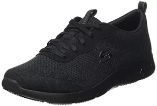Skechers Damskie tenisówki Arch Fit Refine Lavish Wish, Czarny, 41 EU - Trampki damskie - miniaturka - grafika 1