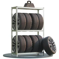 Akcesoria motoryzacyjne - Stojak na opony Ocynkowany 180x120x40cm 795kg - miniaturka - grafika 1