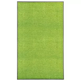 vidaXL Wycieraczka z możliwością prania, zielona, 90 x 150 cm - Wycieraczki - miniaturka - grafika 1