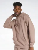 Bluzy męskie - Reebok Bluza Z Kapturem Męska Brązowa Z Haftem L 0A6B3_A* Tła - miniaturka - grafika 1