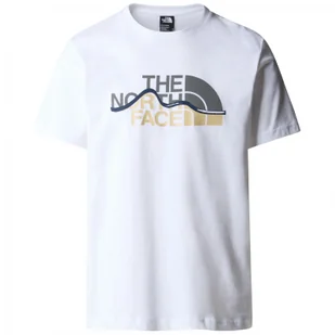 Koszulka męska The North Face M S/S Mountain Line Tee Rozmiar: L / Kolor: biały - Koszulki sportowe męskie - miniaturka - grafika 1