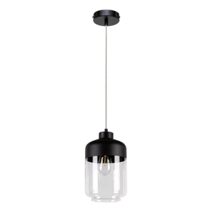Britop Skandynawska LAMPA wisząca AMARETTO 15790104 szklana OPRAWA loftowy zwis przezroczysty czarny - Lampy sufitowe - miniaturka - grafika 1