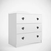 Komody dla dzieci - Kocot Kids Komoda dla dzieci JULIA biała - miniaturka - grafika 1
