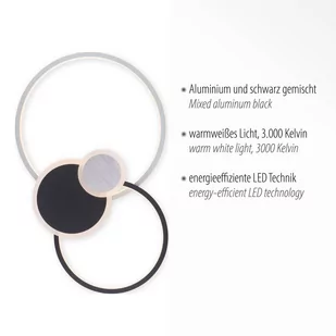 Lampa sufitowa LED Papilon, 58x48cm - Lampy sufitowe - miniaturka - grafika 2