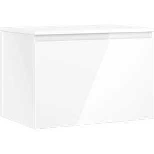 Mexen Orio szafka łazienkowa podumywalkowa 70 cm z blatem, 1 szuflada, biała połysk - 91A10-07047-1-BFC00 - Szafki łazienkowe - miniaturka - grafika 1