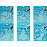 Ozdoby bożonarodzeniowe - Naklejki świąteczne na szybę 24 cm - miniaturka - grafika 1