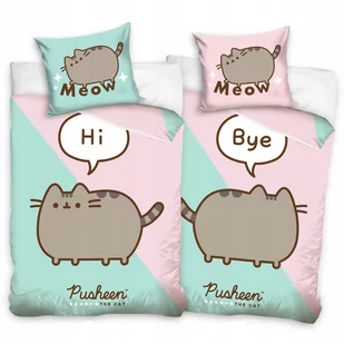 POŚCIEL KOT PUSHEEN 140x200 cm - Kołdry i poduszki dla dzieci - miniaturka - grafika 1