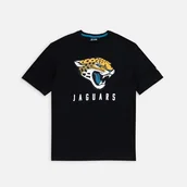 Koszulki męskie - New Era NFL Games Slogan koszulka oversize Jacksonville Jaguars czarna - miniaturka - grafika 1