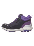 Botki damskie - Clarks Skórzane botki w kolorze fioletowo-czarnym - miniaturka - grafika 1