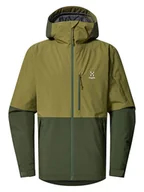 Kurtki narciarskie - Haglöfs Kurtka narciarska "Gondol Insulated" w kolorze khaki - miniaturka - grafika 1