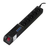 Listwy zasilające - Acar Listwa zasilająca 504WF RACK 195 m Czarny 504WF/19 KRG CZARNY 5M (ACAR 504WF/19 KRG CZARNY 5M) - miniaturka - grafika 1