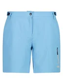 Spodnie sportowe damskie - CMP Szorty kolarskie 3w1 w kolorze błękitnym - miniaturka - grafika 1