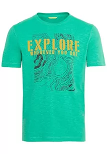 camel active Męski T-shirt, zielony, S - Koszulki męskie - miniaturka - grafika 1