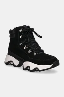 Sorel buty KINETIC IMPACT CONQUEST kolor czarny na płaskim obcasie lekko ocieplone 2088281010 - Botki damskie - miniaturka - grafika 1