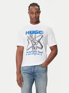 Koszulki męskie - HUGO T-Shirt Nopix 50543494 Biały Regular Fit - miniaturka - grafika 1