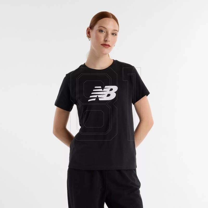 Koszulka New Balance S/S Sport Jersey Logo W WT43582BK L