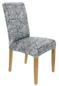 Pokrowce na meble - Pokrowiec na krzesło szary wzory elastyczny uni [21cg] - miniaturka - grafika 1