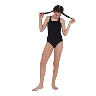 Stroje kąpielowe - Speedo dziewczęcy strój kąpielowy Essential Endurance+ Medalista Czarny 22 (4-5 Years) 812516 - miniaturka - grafika 1