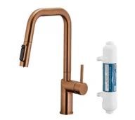 Baterie kuchenne - KFA Armatura Duero Pure Style 6623-312-34 Miedziany Stal szlachetna - miniaturka - grafika 1