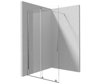 Ścianki i drzwi prysznicowe - Deante JASMIN Ścianka prysznicowa walk-in 120cm przesuwna Chrom KTJ_032R - miniaturka - grafika 1