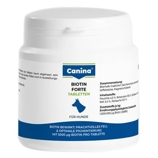 Tabletki Canina Biotin Forte 30tbl - Pasze dla zwierząt - miniaturka - grafika 1