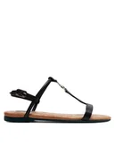 Sandały damskie - Patrizia Pepe Sandały 8X0025/L048-FBE4 Czarny - miniaturka - grafika 1