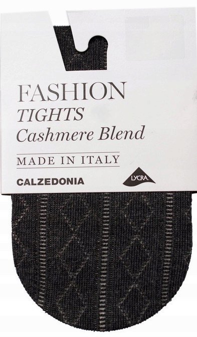 Calzedonia Rajstopy Kaszmir Modal Wzorki Melanż Szare Rozmiar 1/2 (s/m)