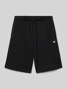 Szorty z dzianiny dresowej o kroju regular fit z nadrukiem z logo - Spodnie i spodenki dla chłopców - miniaturka - grafika 1