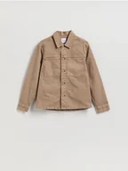 Koszule męskie - Reserved - Jeansowa koszula comfort fit - brązowy - miniaturka - grafika 1
