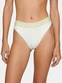 Stroje kąpielowe - Calvin Klein Swimwear Dół od bikini LV00Q61132 Zielony - miniaturka - grafika 1