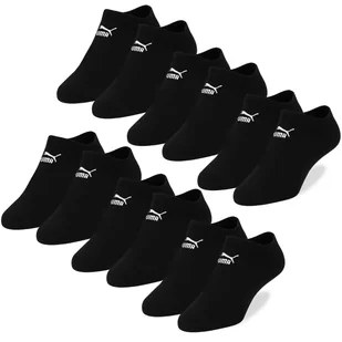 Puma Skarpety Męskie Stopki Sneaker Zestaw Bawełna Czarne 6 par Roz. 35/38 - Skarpetki męskie - miniaturka - grafika 1