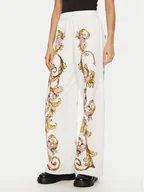 Spodnie sportowe damskie - Versace Jeans Couture Spodnie dresowe 78HAA3P0 Biały Relaxed Fit - miniaturka - grafika 1