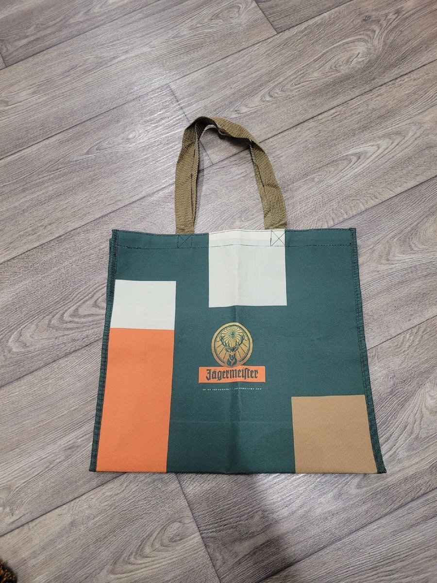 JAGERMEISTER torba tote bag ORYGINALNA solidna gruba logo UNIKAT NA PREZENT