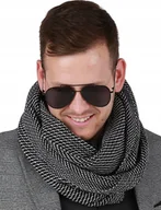 Apaszki i szaliki męskie - Elegancki męski komin szal zimowy 1C - miniaturka - grafika 1