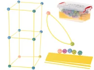 Klocki - Klocki konstrukcyjne rurki baza namiot domek 320el - miniaturka - grafika 1