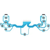 Akcesoria do Playstation - Taśma, folia JDM-001/JDM-010/JDM-011 przewodząca transmisyjna przycisków do kontrolerów PS4 V2.0, niebieska ORG - miniaturka - grafika 1