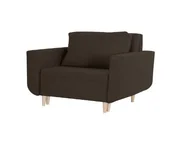 Sofy i kanapy - Fotel DORO z funkcją spania Sofa Ciemny brązowy - miniaturka - grafika 1