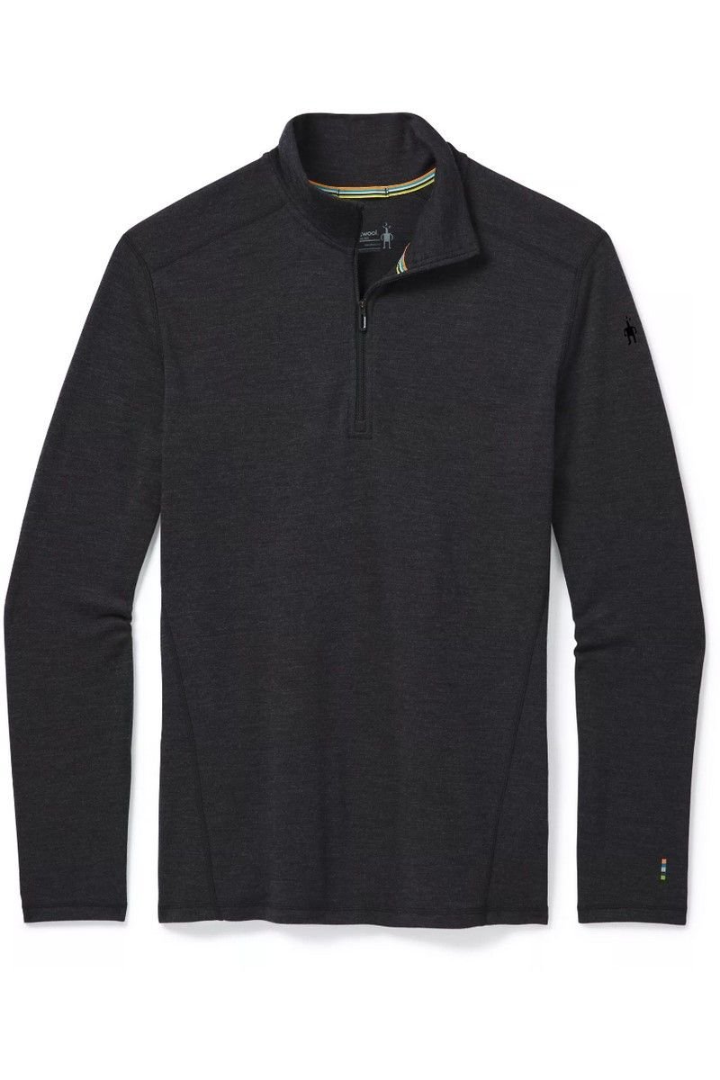 Smartwool Koszulka termoaktywna męska Classic Thermal Merino BL 1/4 Zip szara S