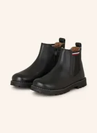 Botki damskie - Tommy Hilfiger Botki Chelsea schwarz - miniaturka - grafika 1