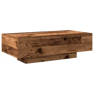 vidaXL Stolik kawowy o wyglądzie starego drewna 100x49,5x31 cm materiał drewnopochodny - Ławy i stoliki kawowe - miniaturka - grafika 1